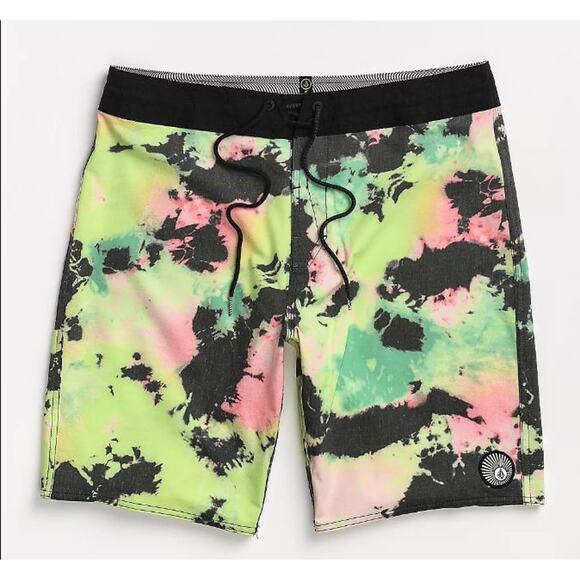 Volcom Boys Bolinas Stoney Tie Dye Board Shorts Boys Size 18 (29) - Picture 4 of 4